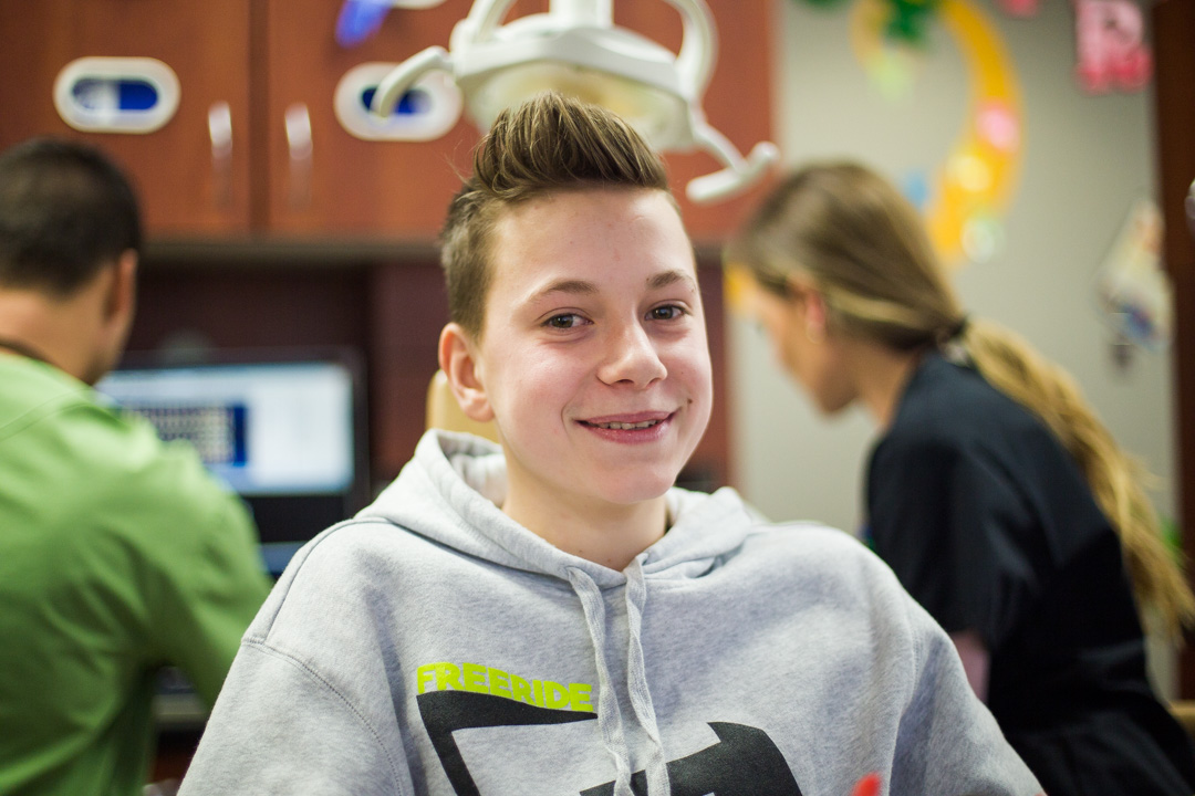 Child receiving dental care at Advanced Pediatric Dentistry & Orthodontics in Pasco, WA.